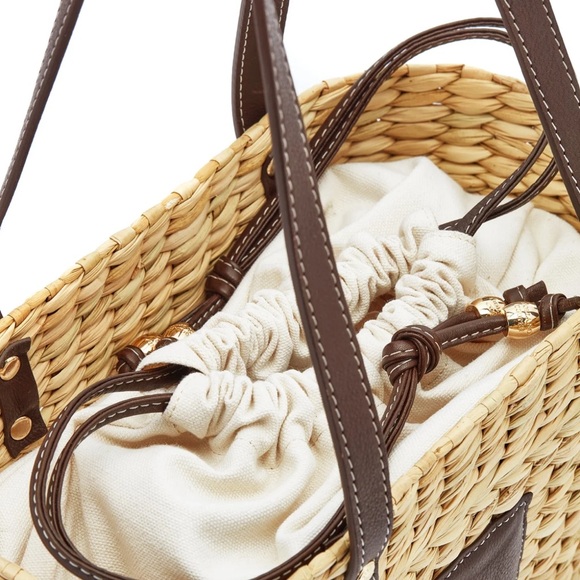 NWT HOLLAND COOPER Mini Paloma Straw Tote with box - Picture 4 of 9